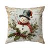 Vintage Christmas Decoration Pillowcase Bedroom Sofa Cushion Cover 100% Polyester Living Room Cushion Pillowcase Home Decor