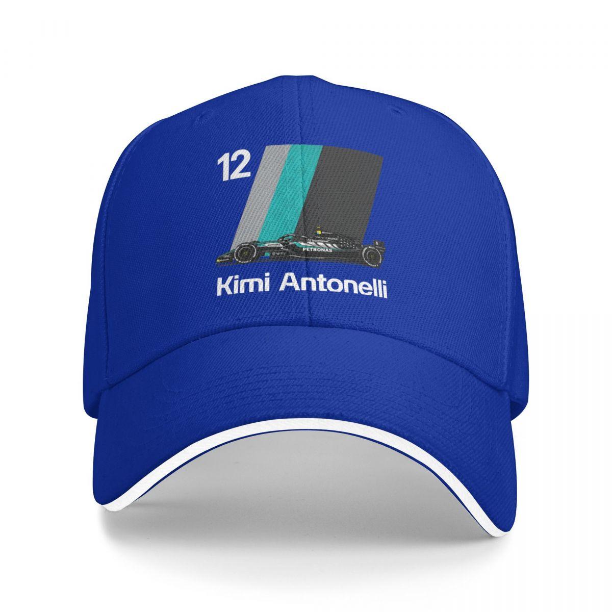 Obv cap Baseballpetten Racecoureur Kimi Nr. 12 Antonelli Geweldige Gepersonaliseerde Unisex Buiten Lente Hoeden One Size
