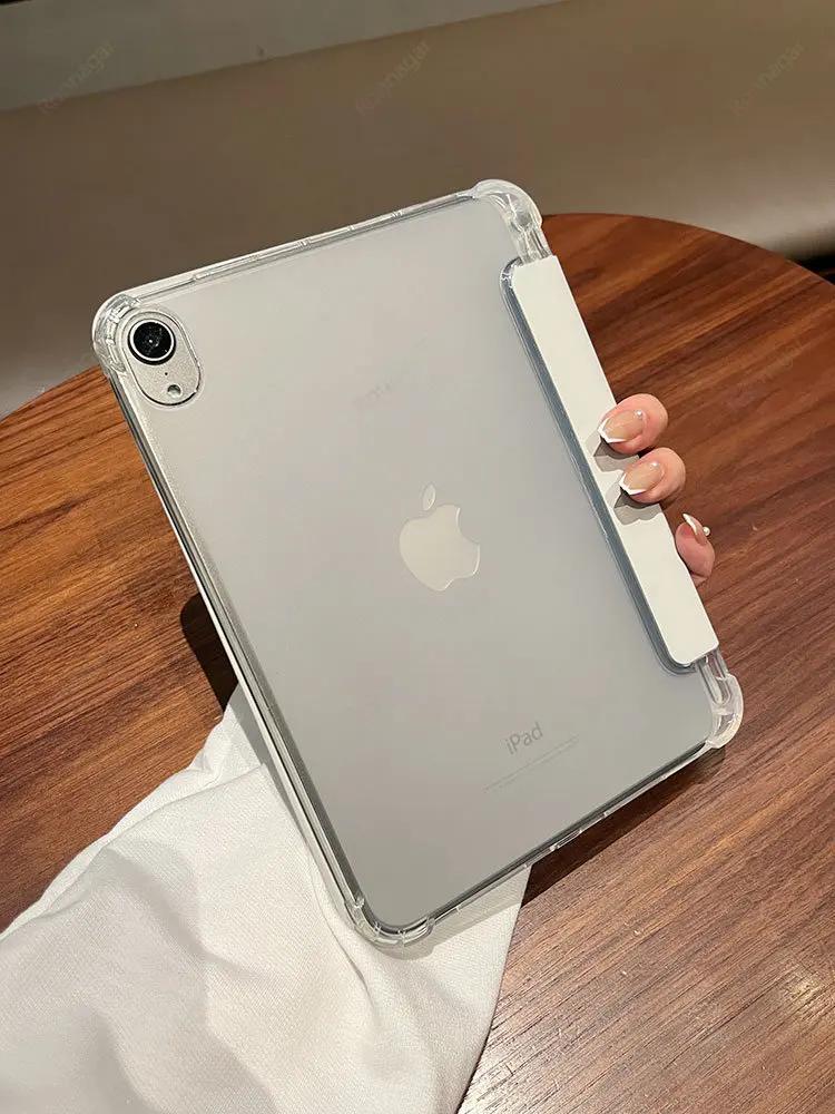With Pencil Holder Case for iPad A16  Pro11 M4  Air11 M3 M2 iPad  Air5 4 10.9 10th 10.2 7 8 9th 5/6th   9.7 10.5