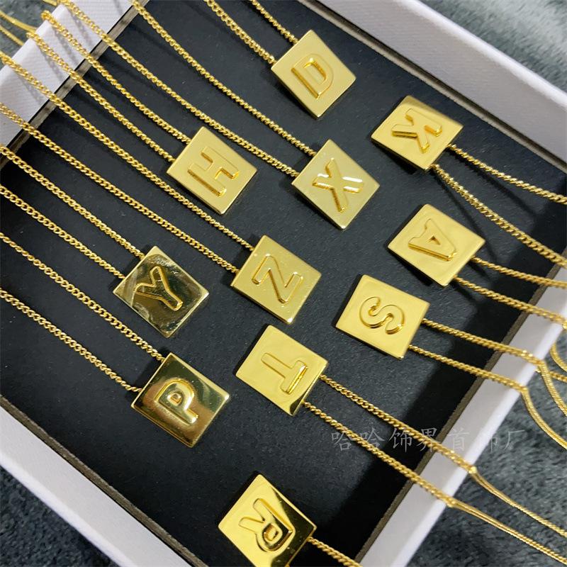 CELI Arc de Triomphe Initial Pendant Necklace - Luxury Niche Design
