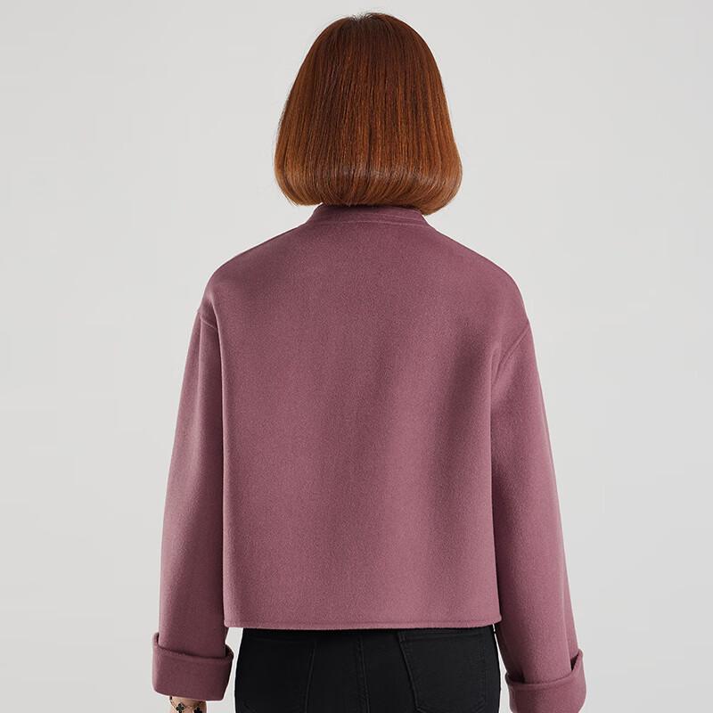 Women's 100% Wool Double-Faced Short Coat