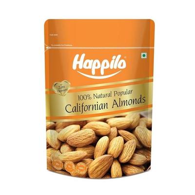 Happilo Natural Popüler Kaliforniya Bademleri 200g, Besin Değeri Zengin, Çok Yönlü Atıştırmalık, Protein ve Lif Bakımından Yüksek
