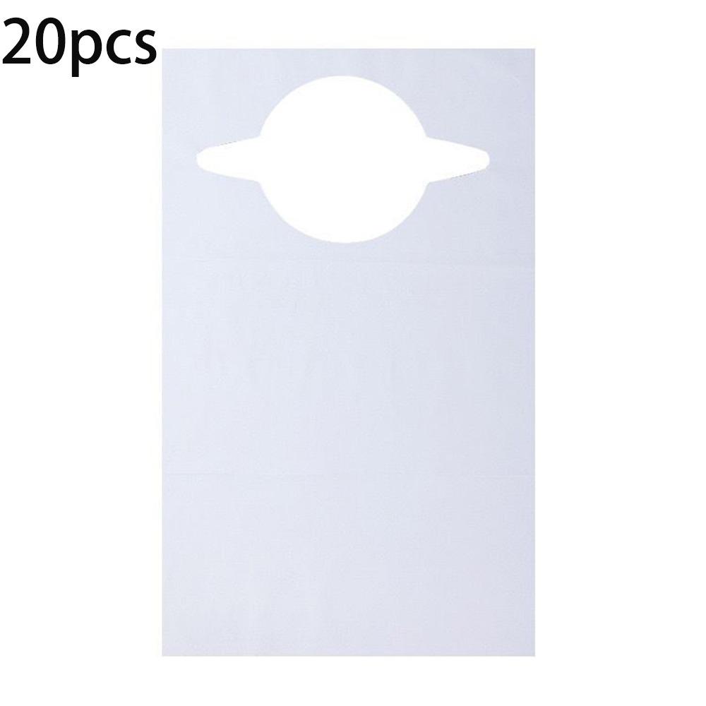 

20pcs Waterproof Clothing Protector Disposable Elderly Care Bibs Feeding Aprons Eating Protection белый
