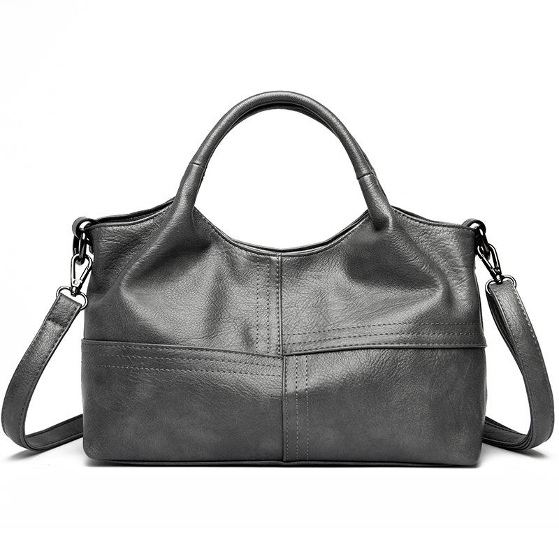 Bag women's bag new casual soft leather light messenger large capacity commuter handbag women's small bag