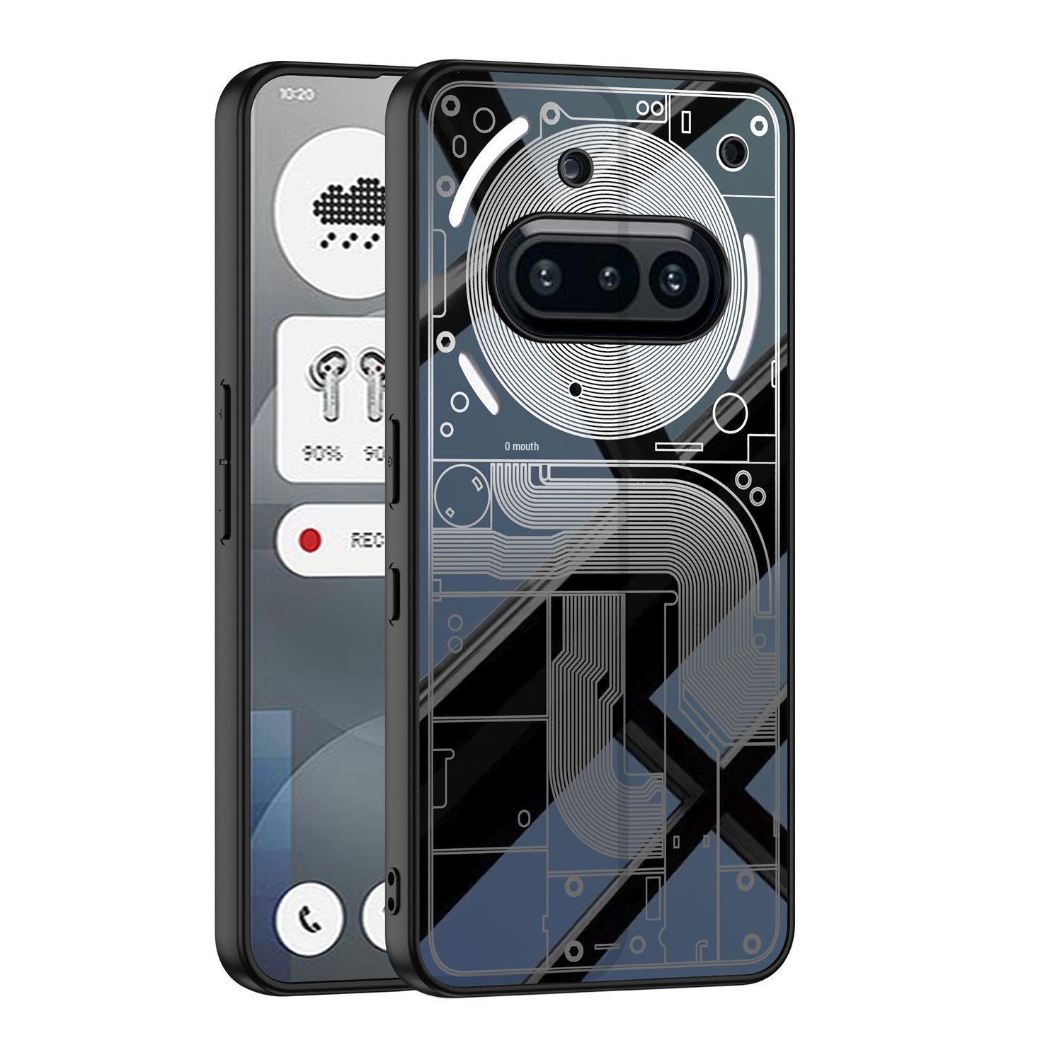 Ultra-thin Unisex Phone Case for Nothing Phone 3A - Skin-feel AG Color Painting with Personality Pattern Nothing Phone 3A