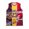 Camiseta de Baloncesto Collage de Números Calientes Logos de Equipo Retro Estampados Artísticos Atléticos