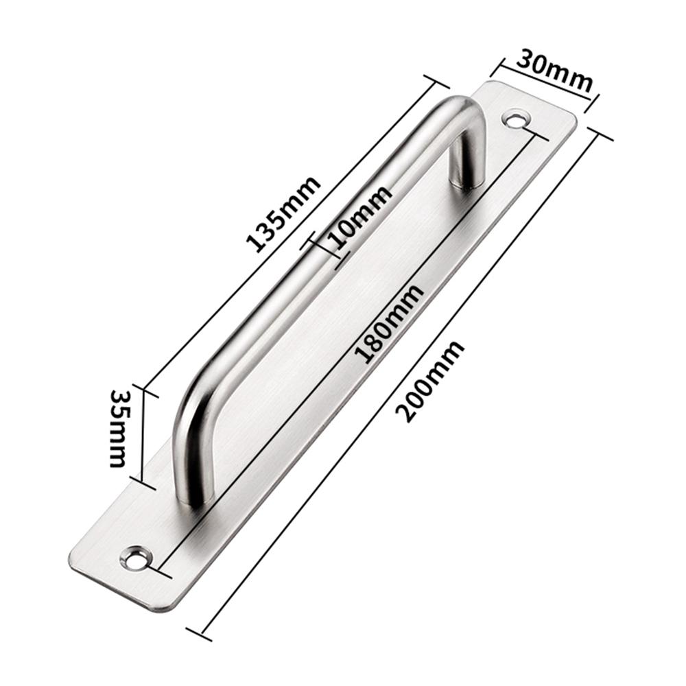 

Non-Perforated Stainless Steel Door Handle Aluminum Window Cabinet Handle Balcony Heavy Sliding Door