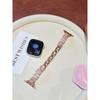 Heart Copper Zircon Shell Metal Strap For Apple Watch Ultra 49/46/45/44/42/41/40/38mm, Fashion Metal Bracelet Wristband Series 10 9 8 7 6 5 4 3 2 1 SE