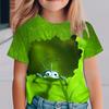 Abbigliamento per Bambini per Ragazzi Maglietta a Maniche Corte da Ragazza Casual con Stampa di Animali Elegante Abiti Estivi per Bambini Abbigliamento da Ragazza Top T-Shirt