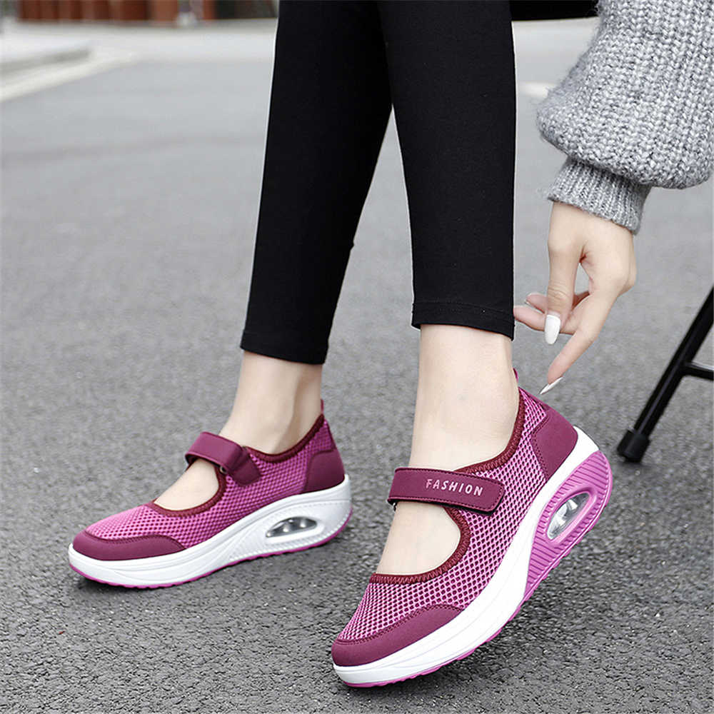 Shock Absorber 36-42 Womens Black Sneakers Woven Red Boots Women Runners Shoes Sports Sneachers Donna Out Topanky Flatas