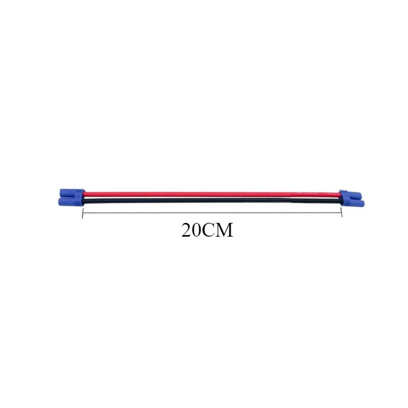 EC5 Male to EC5 Female Silicone Extension Cable 10AWG 100A Current Li-ion Battery Airplane Car Emergency Start Power Plugs