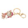 Cute Dog Keychain Bling Handbag Pendant Puppy Car Key Ring Decoration Bag Accessories Pink