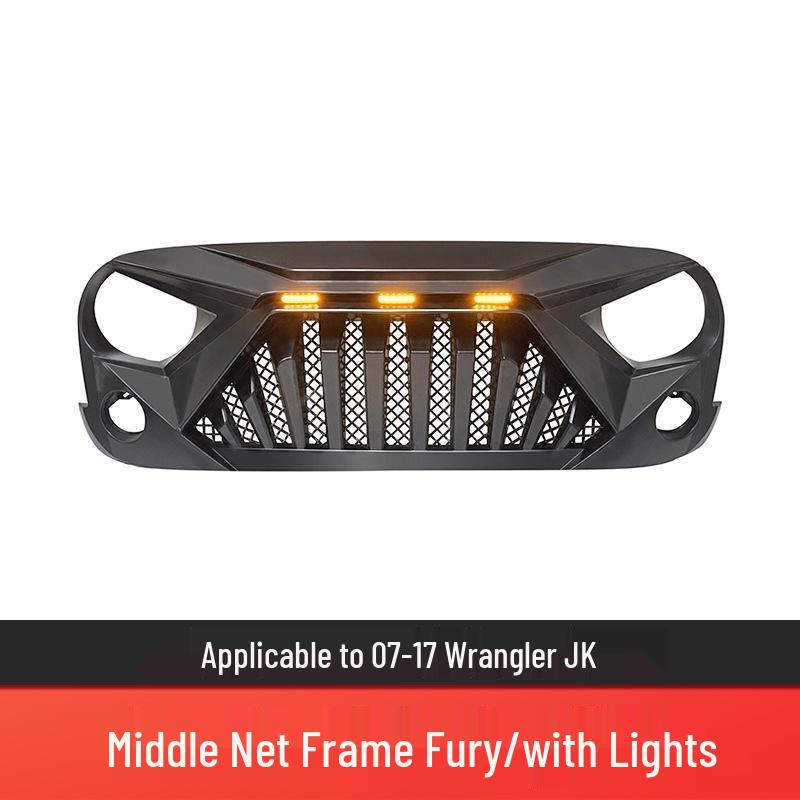 

Злая решетка с подсветкой для Wrangler 07-23, Renegade, Gladiator Передняя модификация