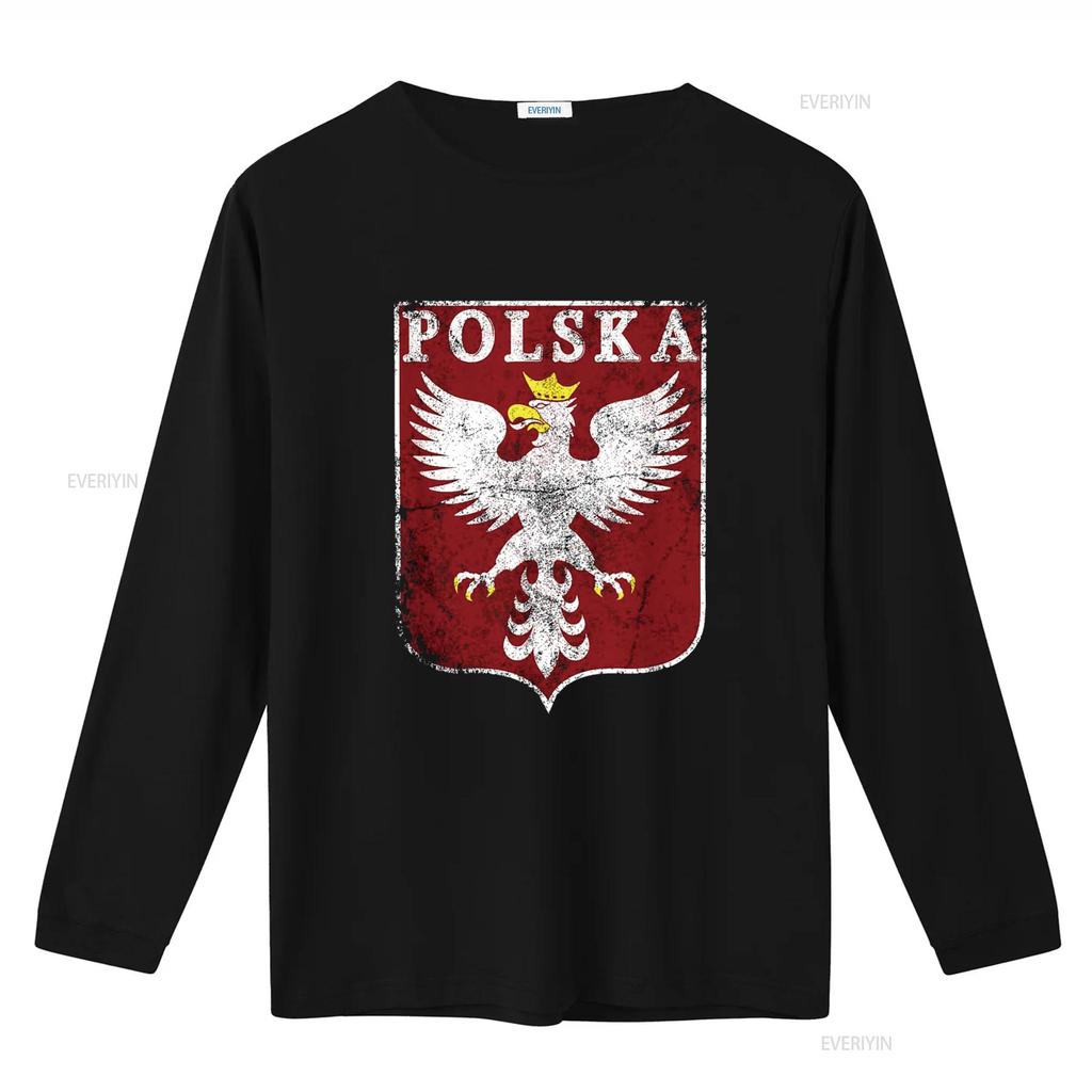 Polish Eagle Crest Vintage Polska Poland T Shirt vintage Washed homme Stretched Slightly designer clothes graphic Versatile