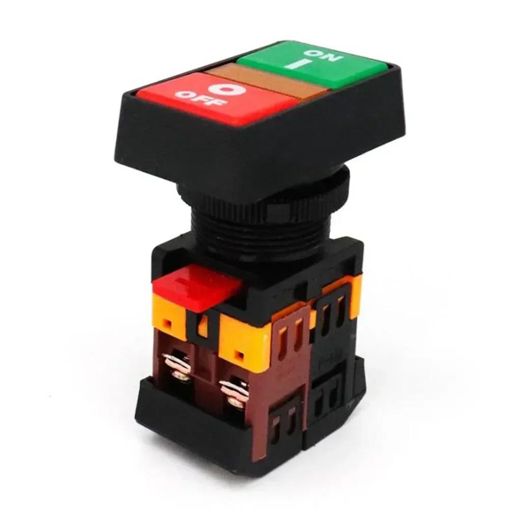 1pcs PPBB-30 ON/Off Start Stop Button Switch Self-reset/Momentary Light Switch 20A Push Button Switch 24V 220V 380V