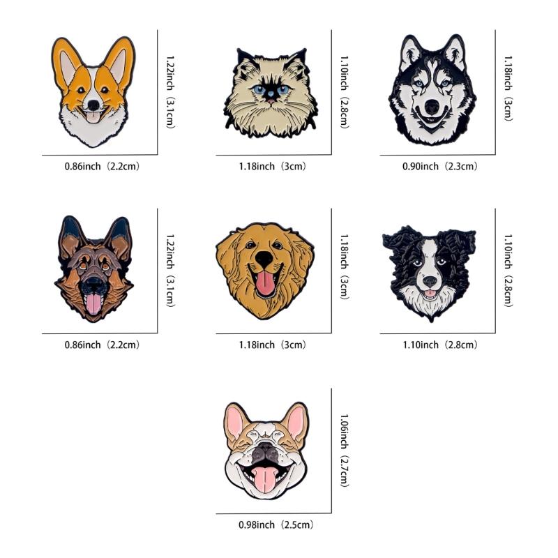 Elegant Alloy Dog Pins Unqieu Brooch Ornament Enhances Your Style with Distinctive Designs for Everyday Looks and Event