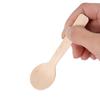 100pcs Disposable Wood Spoons Ice Cream Tea Spoon 10cm Flatware Cutlery Bupplies