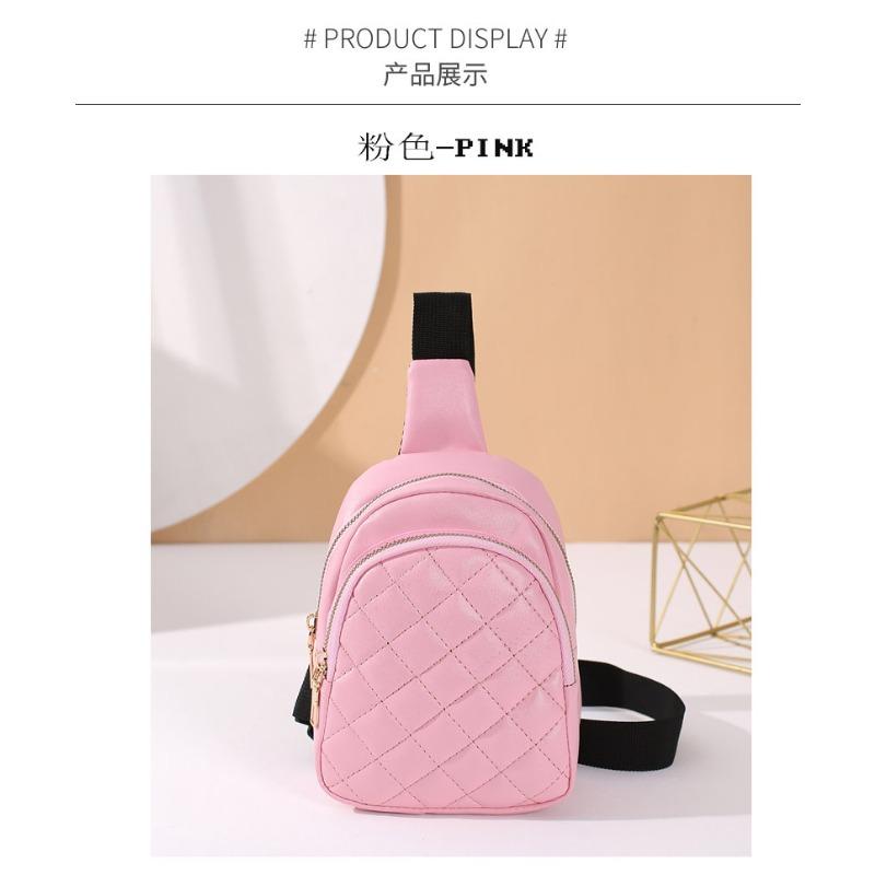 Fashion Embroidery Rhombus Backpack Versatile Trend Zipper Niche Design Change Women's Bag
