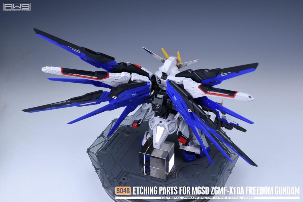 MGSD Freedom Gundam Custom Detail Up Kit, High-Quality Stainless Steel Parts with Water-Transfer Decals [Parallel Import]