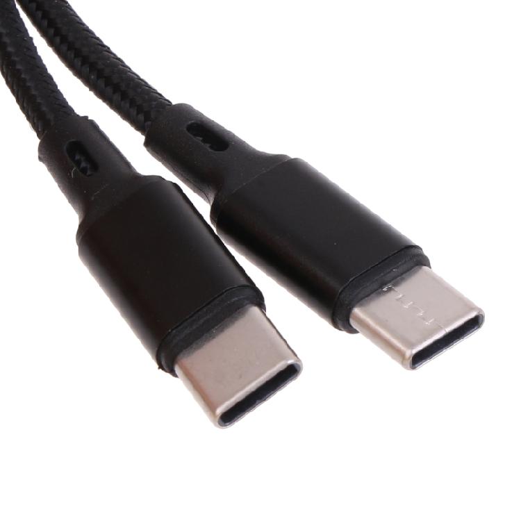 Type-C to Type-C+Type-C Charger Cable for Two Type C Mobile Simultaneous Charge