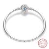 17-20CM Silver 925 Bracelets Star Moon Starry Trajectory Cat Claw Love Zircon Bracelets Fit DIY Charms Birthday Jewelry