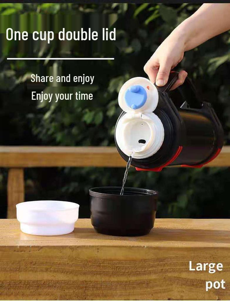 Large Capacity Stainless Steel Thermos for Men and Women - Portable Outdoor Water Bottle for Car and Home Use