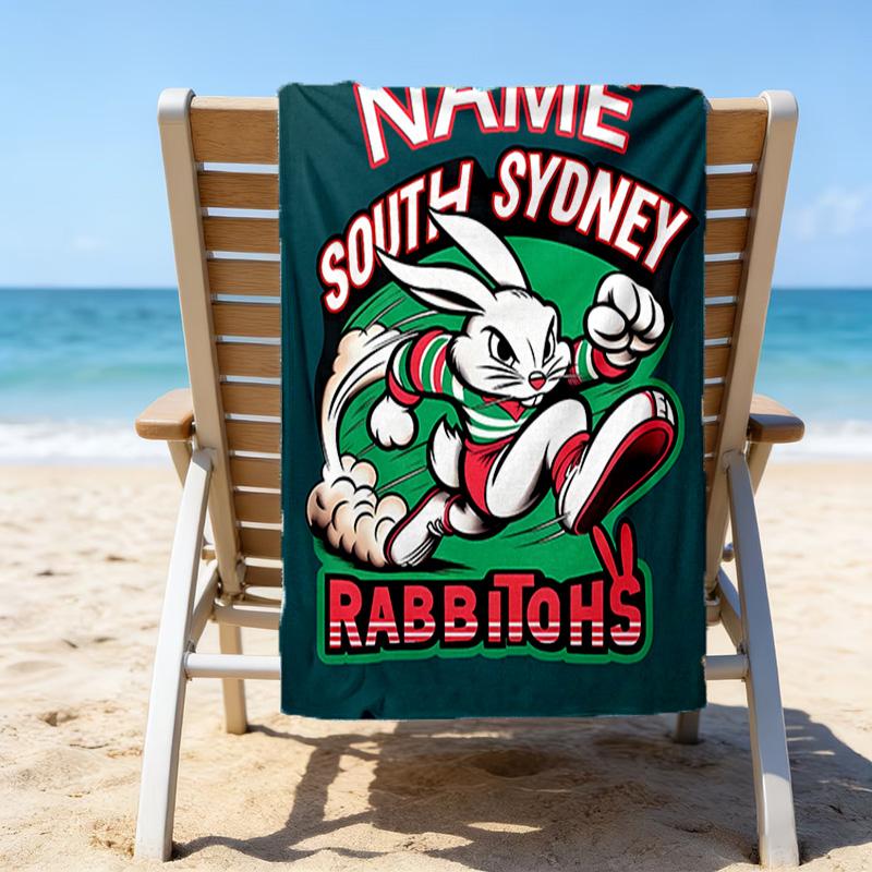 1pc Football23 Beach Towel with Custom Name, Beach/Swimming/Bath/Picnic/Camping Towel, Suitable for Seaside Beaches