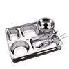 WuTuo Stainless Steel Divided Meal Tray