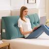 Headboard Backrest Wedge Triangle Pillow With Side Pocket Removable Cover Headboard Wedge