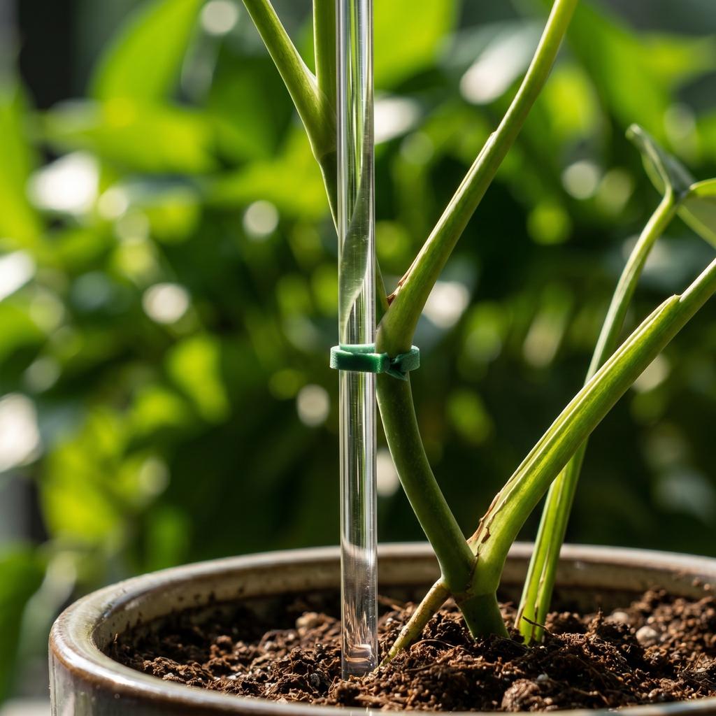Acryl-Pflanzstützstäbe für Topfpflanzen - Klare Gartenstäbe, für den Innen- und Außenbereich