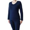 Mochimayu Chiffon Silk Cotton Long Sleeve Egyptian Silk Spun Cold Made in Long Sensitive Moisture Black & Shirt, LL, Black, Cotton, Silk, Cotton,