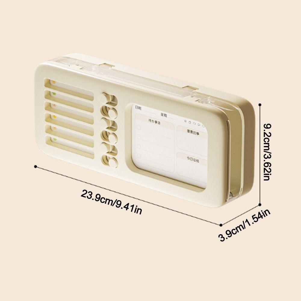 Large Capacity Pencil Case Double Layer Desktop Stationery Organizer Pen Holder  for Students