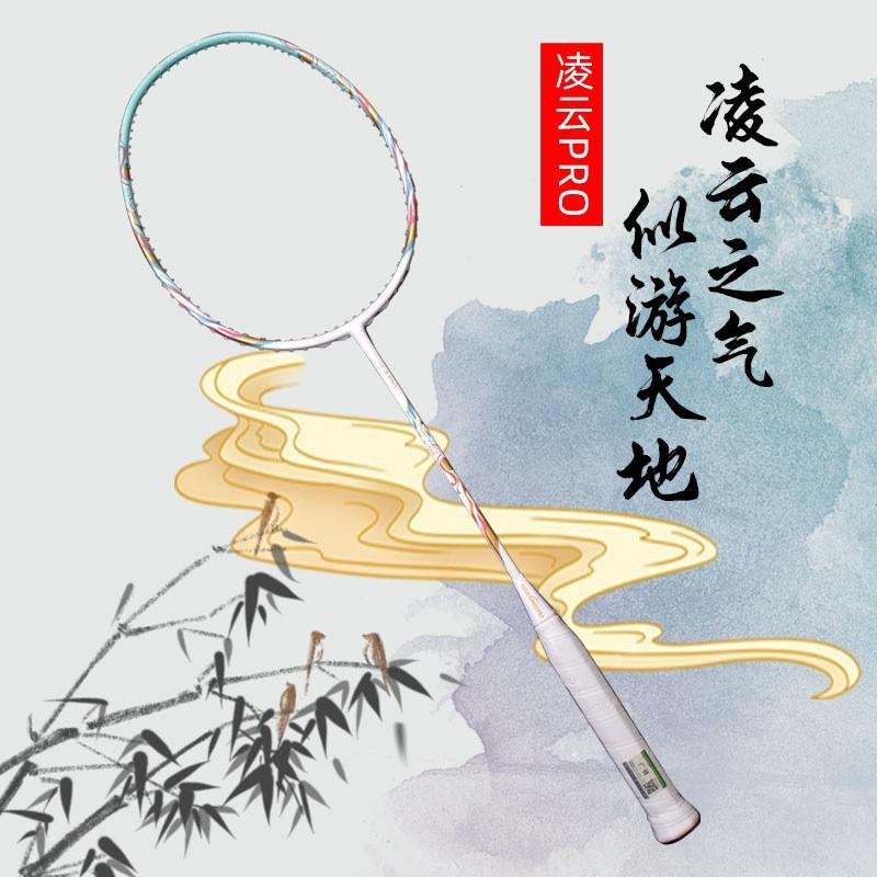 Ultra Lightweight Carbon Badminton Racket Beginners Training 6U Weight Durable Frame Pre-Strung 24lbs