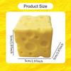 Block Cute Sensory Toy Gift Novelty Slow Rising Yellow Cheese for Adults Holiday Gifts