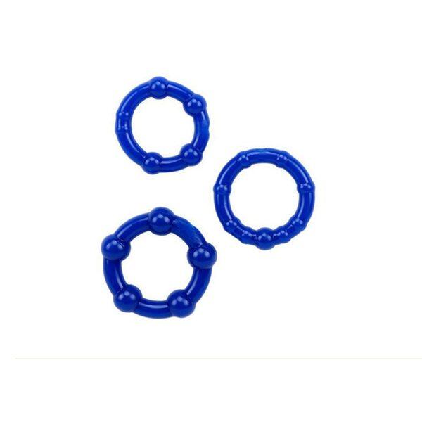 3PCS TEP Durable Penis Ring Adult Men Ejaculation Delay Doughnut Cock Rubber Rings Penis Enlargement Sex Toys for Male Sex