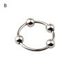 Cock Ring Prolong Intercourse Time Ergonomic Stainless Steel Delay Ejaculation Lock Ring for Male