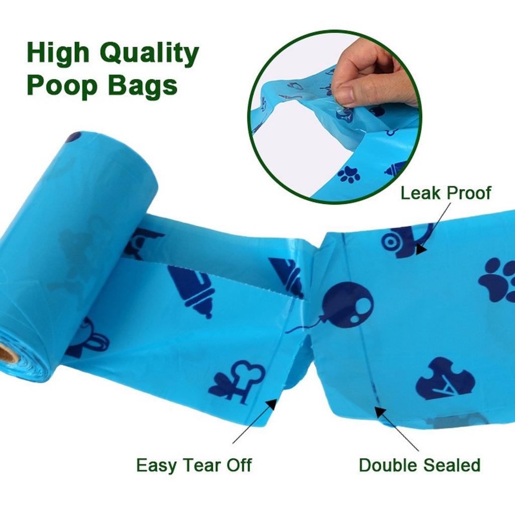 Biodegradables Dog Pet Poop Bags Rolls Extra Thick Leak Proof Waste Refuse Cleaningup Bags For Outdoor Animals Walking And Travel