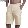 Moda feminina casual cor sólida estampa shorts esportivos de cintura alta