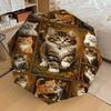 1PC Cat Quilt Umbrella-8-Rib Reinforced Portable Folding Travel Suitable for All Seasons Outdoor Daily Use Is an Ideal Choice -K0385