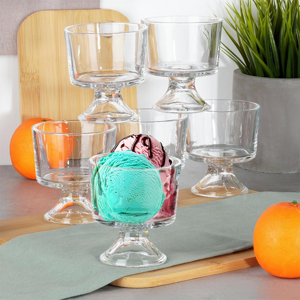 Glass Ice Cream Cups 290 Ml 12 Pcs.