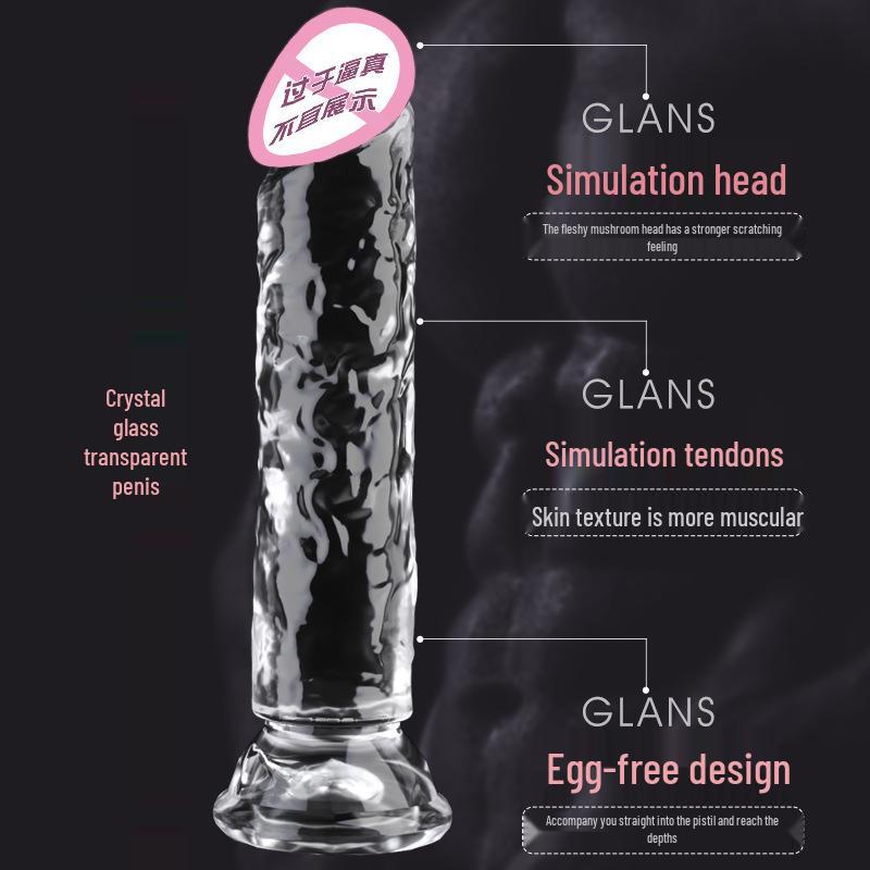 Long Love Průhledné Realistické Dildo - Ženský Vibrátor & Anální Plug Hračka pro Dospělé