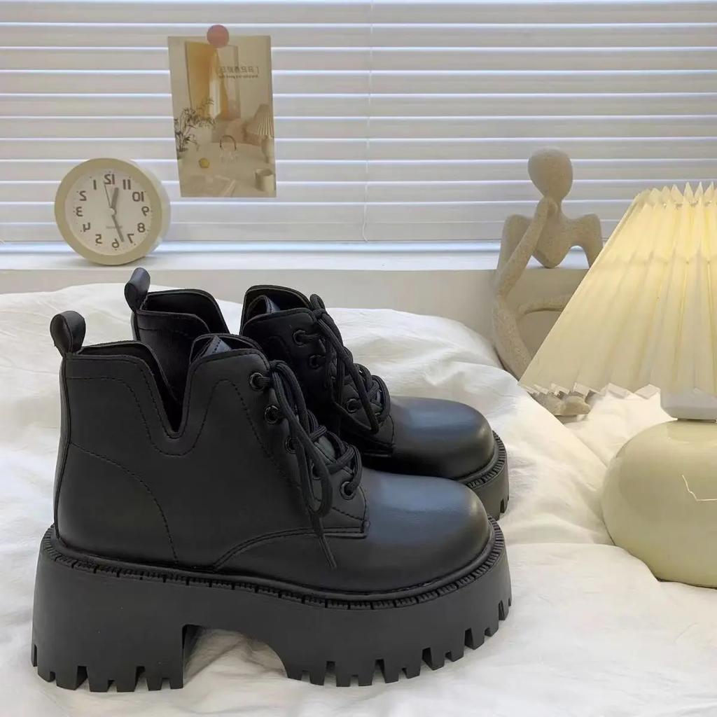 Women Boots Autumn Winter new Round Toe Thick Sole Fashion Shoes for Women Solid Color Elegant Comfortable Fashion Boots Women