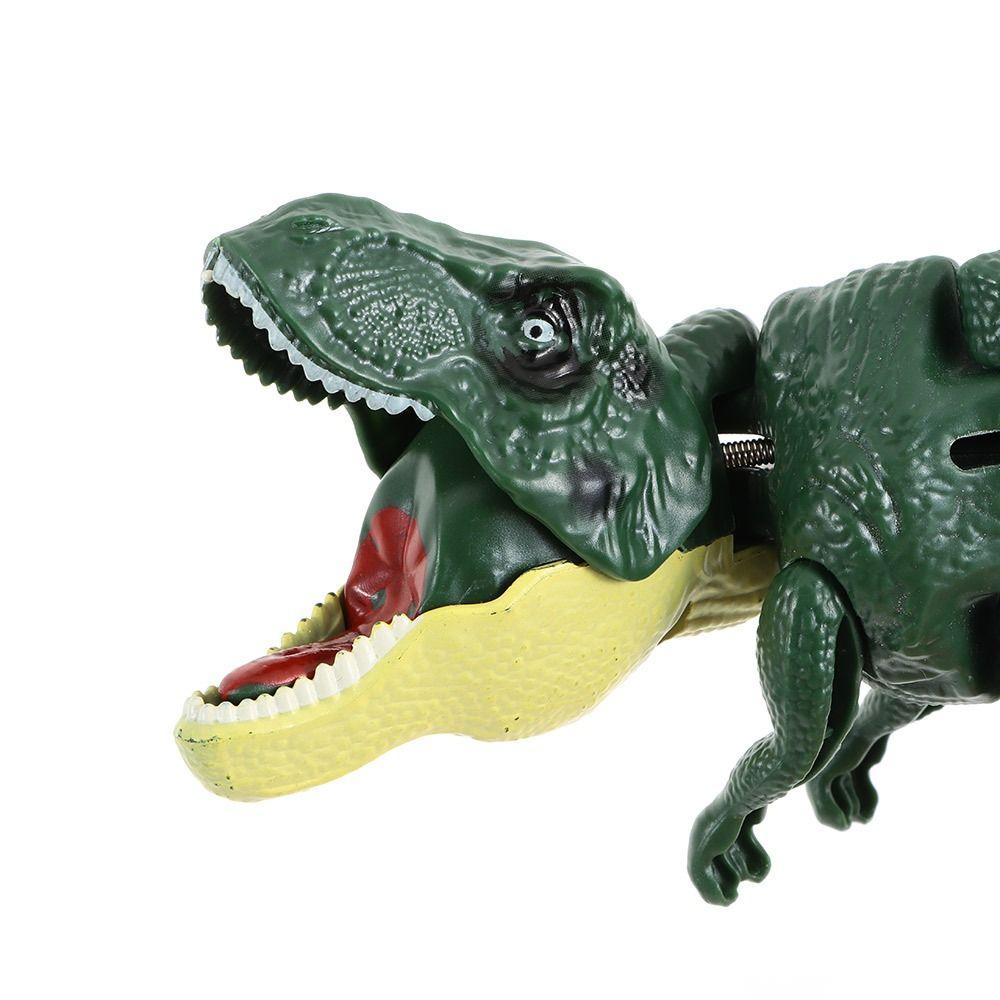 Plastic Pressing Dinosaur Toy Head Movement Simulation Explorative Dinosaur  Men