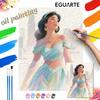 Princess Jasmine Digital Oil Painting Hand Painting Kit Diy Home Decoration Modern City Aesthetic Wall Art Craft Supplies