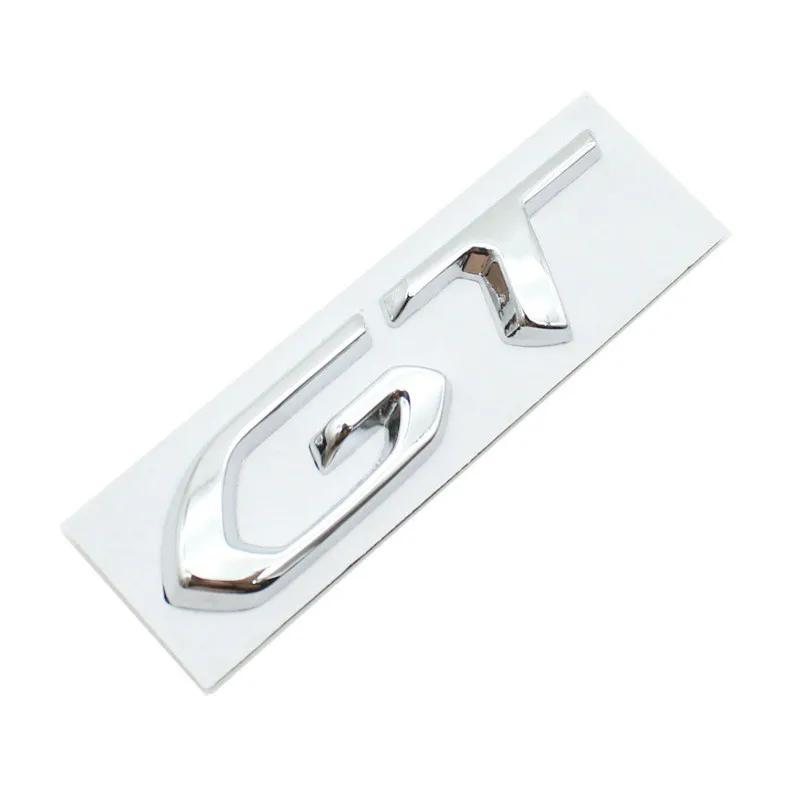 1Pcs Metal GT Styling Logo Car Trunk Badge Emblem Sticker Auto Body Decal For Kia Peugeot Volkswagen Ford Sticker Accessories