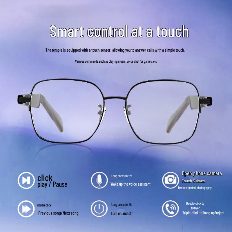 Smart Bluetooth Polarized Sunglasses with Photochromic Lenses for Men