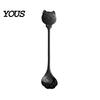 Cute Cat Paw Spoon Coffee Spoon, Stainless Steel Claw Teaspoon, Embossed Design Multi-Color Electroplated Stirring for Ice Cream Yogurt