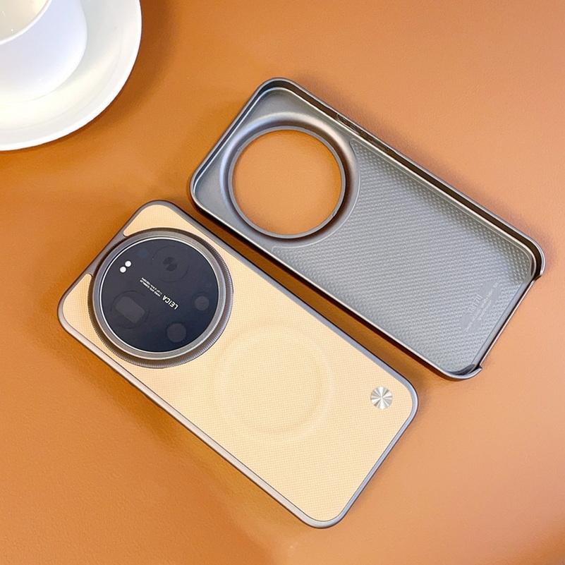 Luxury Textured Leather Case For Xiaomi 17 Ultra Mi 17 Pro Max Mi 15 Ultra 15s pro 14 13 ultra Magnetic Ring Protective Cover