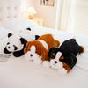 30~50Cm Lying Cartoon Animals Plush Toy Stuffed Hippo Panda Bear Dog Dinosaur Doll Fluffy Sleeping Companion Gift