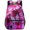 Classic Popular Funny butterfly student Bookbag Notebook Backpacks 3D Print Oxford Waterproof Boys/Girls Travel Backpacks